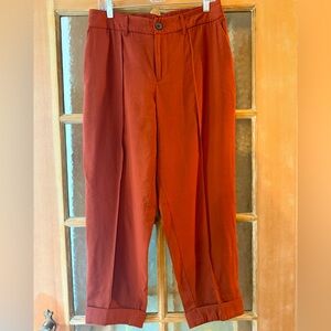 Rust colored, cuffed trousers from A New Day